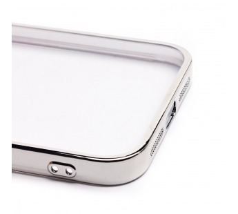 Чехол-накладка - PC073 с закрытой камерой для "Apple iPhone 11" (silver) (213778)#2090315