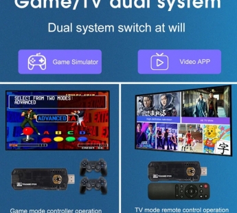 Игровая консоль и Smart TV приставка 8K ULTRA HD 2в1 Android TV/Game Box 2/16Gb#1843081