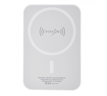 Беспроводное портативное зарядное устройство (Power Bank) VIXION WP-050 5000mAh Magsafe 5W (белый)#1899678