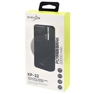 Портативное зарядное устройство (Power Bank) VIXION KP-22 20000mAh QC 3.0 + PD (черный)#1899408