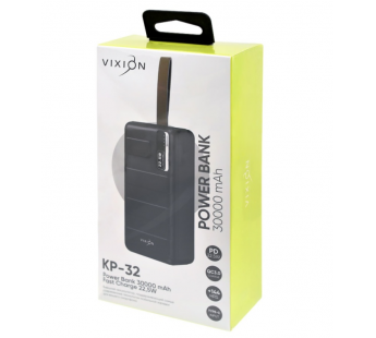 Портативное зарядное устройство (Power Bank) VIXION KP-32 30000mAh QC 3.0 + PD (черный)#1901690