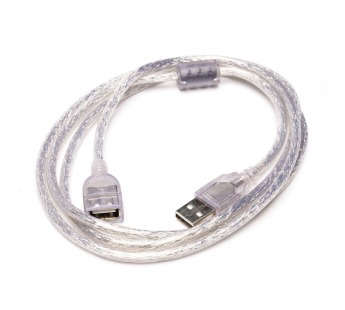 Кабель-удлинитель USB Glossar 7,5W 150см 1,5A  (silver) (101177)#1895491