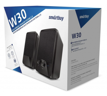 Активная система SmartBuy W30, 2.0, 6Вт, динамики 76мм, USB (SBA-4850)#2027945