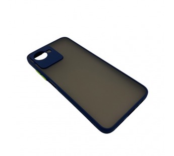 Чехол Realme C30 (2022) Противоударный Матовый Темно-Синий#1877336