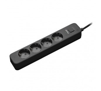 Сетевой фильтр Perfeo "POWER STREAM", 2500W,  2,0м, 4 розетки, 3 USB, черный#1844613