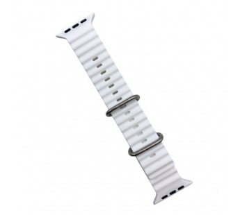 Ремешок для Apple Watch 38/40/41mm Ocean Band (120/80mm) №03 Белый#1856273