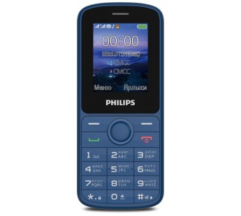 Мобильный телефон Philips E2101 Blue (1,77"/1000mAh)#1846150