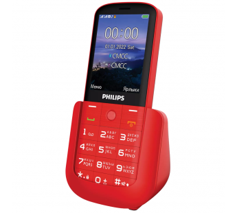 Мобильный телефон Philips E227 Red (2,8"/0,3МП/1700mAh)#2046061