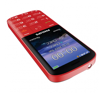 Мобильный телефон Philips E227 Red (2,8"/0,3МП/1700mAh)#2046064