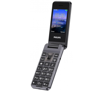 Мобильный телефон Philips E2601 Grey раскладушка (2,4"/0,3МП/1000mAh)#1846099