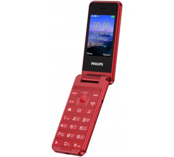 Мобильный телефон Philips E2601 Red раскладушка (2,4"/0,3МП/1000mAh)#1846104