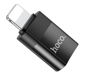 Адаптер Hoco UA17 Lightning - Type-C (black) (213919)#1871860