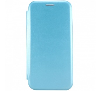 Чехол-книжка для Xiaomi Redmi Note 11 BF модельный силиконовый с кожаной вставкой голубой#1846721