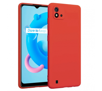 Чехол силиконовый Realme C11 Silicone Cover красный#1846834