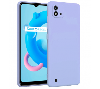 Чехол силиконовый Realme C11 Silicone Cover сиреневый#1846835