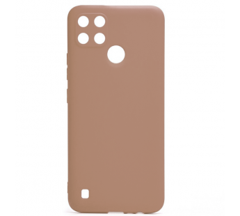 Чехол силиконовый Realme C21Y Silicone Cover бежевый#1846824