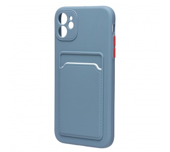 Чехол-накладка - SC315 с картхолдером для "Apple iPhone 11" (grey) (215825)#1851102
