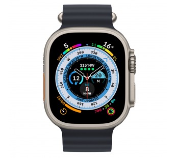 Ремешок - ApW26 Ocean Band Apple Watch 42/44/45/49 mm силикон (black) (214247)#1848261