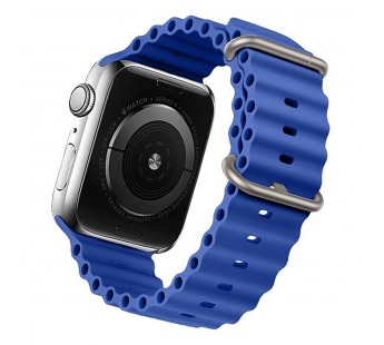 Ремешок - ApW26 Ocean Band для "Apple Watch 38/40/41 mm" силикон (blue) (214271)#1849467