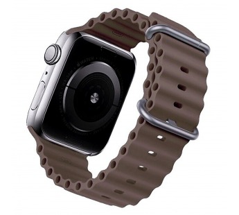 Ремешок - ApW26 Ocean Band для "Apple Watch 38/40/41 mm" силикон (dark grey) (214266)#1849518