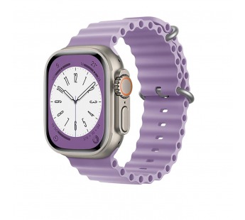 Ремешок - ApW26 Ocean Band для "Apple Watch 38/40/41 mm" силикон (light violet) (214268)#1848837