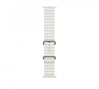 Ремешок - ApW26 Ocean Band для "Apple Watch 38/40/41 mm" силикон (white) (214263)#1849523