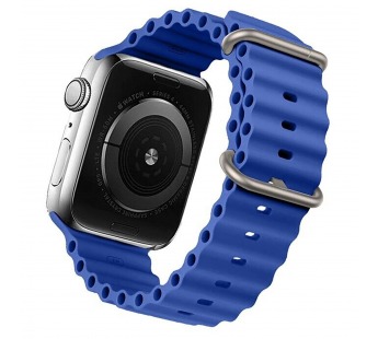 Ремешок - ApW26 Ocean Band для "Apple Watch 42/44/45/49 mm" силикон (blue) (214254)#1849525