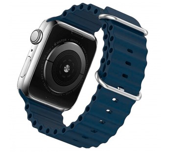 Ремешок - ApW26 Ocean Band для "Apple Watch 42/44/45/49 mm" силикон (dark blue) (214252)#1849457