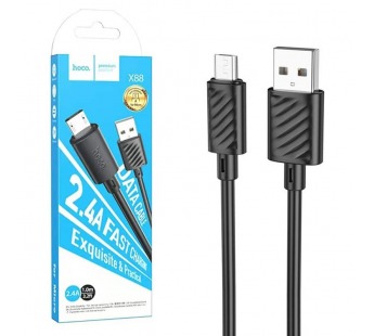 Кабель USB - micro USB HOCO X88 (черный) 1м#1848800