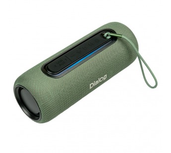 Портативная акустика Dialog Progressive AP-11 GREEN - акустическая колонка-труба, 1.0, 12W RMS, Bluetooth, FM+USB reader, LED#1852455
