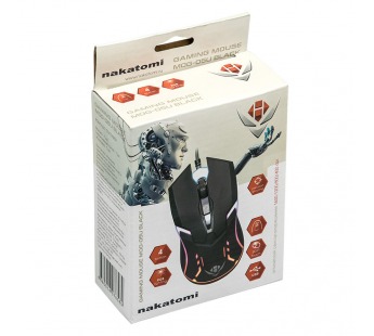 Мышь оптическая Nakatomi MOG-05U Gaming mouse BLACK - игровая, USB, черная#1859143
