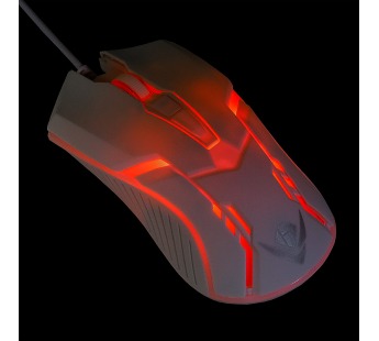 Мышь оптическая Nakatomi MOG-05U Gaming mouse WHITE - игровая, 4 кнопки + ролик, USB#1859141