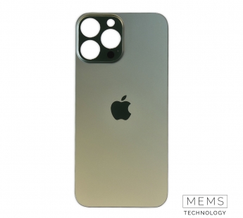 Задняя крышка для iPhone 13 Pro Max (A2645) Зеленый (стекло, широкий вырез под камеру, логотип)#2150711