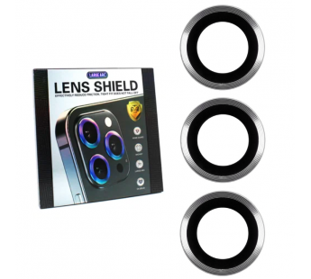Защитное стекло линзы камеры для iPhone 14 Pro/14 Pro Max (комплект 3 шт.) Серебро#1884269