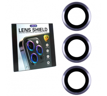 Защитное стекло линзы камеры для iPhone 14 Pro/14 Pro Max (комплект 3 шт.) Фиолетовый#1884267