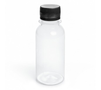 Бутылка ПЭТ 0,1л D28мм цилиндр/проз с винтовой крышкой 1/264шт#1853140