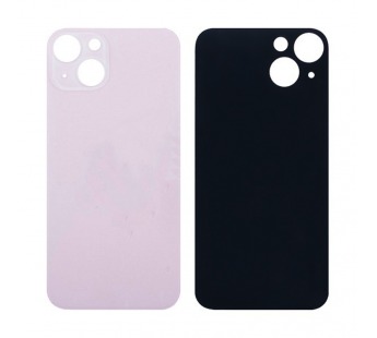 Задняя крышка для iPhone 13 Розовый (стекло, широкий вырез под камеру, логотип)#1873740