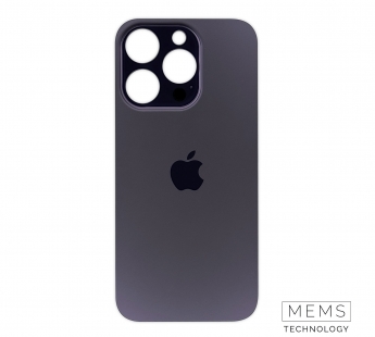 Задняя крышка для iPhone 14 Pro (A2891) Темно-фиолетовый (стекло, широкий вырез под камеру, логотип)#2150821