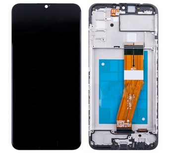 Дисплей для Samsung Galaxy A02s (A025F) модуль с рамкой Черный - OR Ref. (SP) (GH81-20118A)#1899741