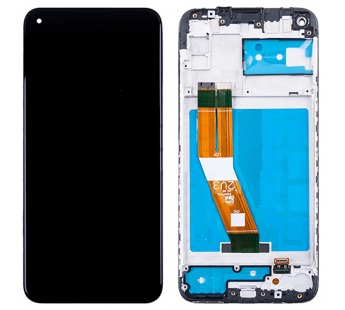 Дисплей для Samsung Galaxy A11 (A115F) модуль c рамкой Черный - OR Ref. (SP)#1897334