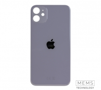 Задняя крышка для iPhone 11 (A2221) Фиолетовый (стекло, широкий вырез под камеру, логотип)#2150721