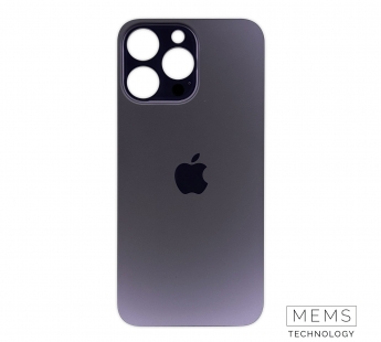 Задняя крышка для iPhone 14 Pro Max (A2895) Темно-фиолетовый (стекло, широкий вырез под камеру, логотип)#2150825