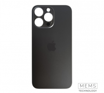 Задняя крышка для iPhone 14 Pro (A2891) Черный (стекло, широкий вырез под камеру, логотип)#2150822