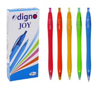 Ручка авт. масл. шар. DIGNO "Joy" DG-10122 синий,игольч.,0,7мм,цв.пластик.корп.,, шт#1855855