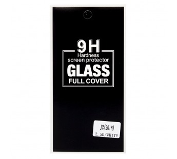Защитное стекло Full Screen Glass 2,5D, прозрачное "Samsung SM-J250 Galaxy J2 2018" (white)(86381)#1855881