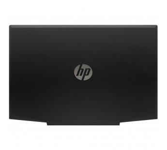 Крышка матрицы для ноутбука HP Pavilion Gaming 15-cx черная (зеленый логотип)#1857157