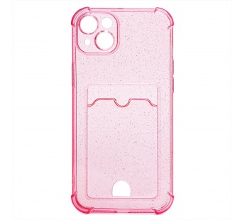 Чехол-накладка - SC300 с картхолдером для "Apple iPhone 14 Plus" (pink) (214588)#1860521