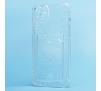 Чехол-накладка - SC300 с картхолдером для "Apple iPhone 14 Plus" (white) (214590)#2085258