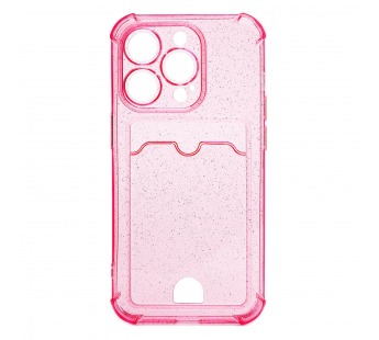 Чехол-накладка - SC300 с картхолдером для "Apple iPhone 14 Pro Max" (pink) (214587)#1860494