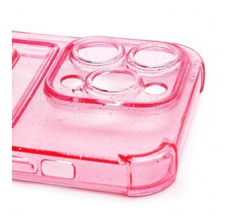 Чехол-накладка - SC300 с картхолдером для "Apple iPhone 14 Pro Max" (pink) (214587)#2085296
